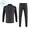 Sudadera De Entrenamiento Manchester United Cremallera De Cuarto 2024-25 Gris - Niño